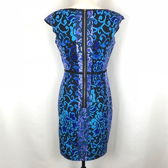 MAGGY LONDON | Print Ponte Sheath Dress - Picture 3 of 6